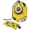 2PCS Green avocado-651 Travel Cosmetic Bag Makeup Organizer, Drawstring Bathroom Cases - Cylindrical & Small Toiletry Bag view 1