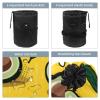 2PCS Green avocado-651 Travel Cosmetic Bag Makeup Organizer, Drawstring Bathroom Cases - Cylindrical & Small Toiletry Bag view 3