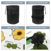 2PCS Green avocado-657 Travel Cosmetic Bag Makeup Organizer Bag Bathroom Cases Toiletry Bag with Drawstring (Cylindrical bag and small bag) view 3
