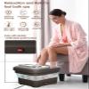 OOAMBB Collapsible Foot Spa with Heat, Bubble and Temp Control, Foot Bath Massager with XL Touch Screen and Massage Rollers, Foot Soaking Tub, Pedicure Foot spa for Stress Relief (Grey) view 2