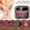 OOAMBB Collapsible Foot Spa with Heat, Bubble and Temp Control, Foot Bath Massager with XL Touch Screen and Massage Rollers, Foot Soaking Tub, Pedicure Foot spa for Stress Relief (Grey) view 3