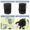 2PCS Colorful Cactus-93 Travel Cosmetic Bag Makeup Organizer Bag Bathroom Cases Toiletry Bag with Drawstring (Cylindrical bag and small bag) view 3