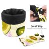 2PCS Green avocado-654 Travel Cosmetic Bag Makeup Organizer: Stylish Bathroom Cases with Drawstring, Cylindrical & Small Toiletry Bag view 4