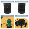 2PCS Artistic Cactus-158 Travel Cosmetic Bag Makeup Organizer: Stylish Bathroom Cases with Drawstring, Cylindrical & Small Toiletry Bag view 3