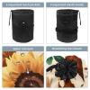 2PCS Artistic Sunflowers-289 Travel Cosmetic Bag Makeup Organizer Bag Bathroom Cases Toiletry Bag with Drawstring (Cylindrical bag and small bag) view 3