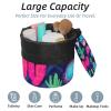 2PCS Colorful Cactus-17 Travel Cosmetic Bag Makeup Organizer Bag Bathroom Cases Toiletry Bag with Drawstring (Cylindrical bag and small bag) view 2