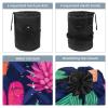 2PCS Colorful Cactus-17 Travel Cosmetic Bag Makeup Organizer Bag Bathroom Cases Toiletry Bag with Drawstring (Cylindrical bag and small bag) view 3