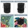 2PCS Colorful Cactus-38 Travel Cosmetic Bag Makeup Organizer: Stylish Bathroom Cases with Drawstring, Cylindrical & Small Toiletry Bag view 3