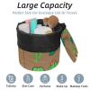 2PCS Artistic Cactus-144 Travel Cosmetic Bag: Your Ultimate Makeup Organizer & Bathroom Cases - With Drawstring, Cylindrical & Small Toiletry Bag view 2