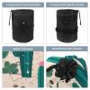 2PCS Artistic Cactus-190 Travel Cosmetic Bag Makeup Organizer: Stylish Bathroom Cases with Drawstring, Cylindrical & Small Toiletry Bag view 3