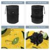 2PCS Green avocado-647 Travel Cosmetic Bag Makeup Organizer, Drawstring Bathroom Cases - Cylindrical & Small Toiletry Bag view 3