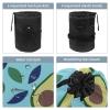 2PCS Fresh avocado-679 Travel Cosmetic Bag Makeup Organizer, Drawstring Bathroom Cases - Cylindrical & Small Toiletry Bag view 3