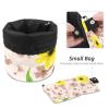 2PCS Aesthetic Sunflower-321 Travel Cosmetic Bag Makeup Organizer Bag Bathroom Cases Toiletry Bag with Drawstring (Cylindrical bag and small bag) view 4
