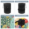 2PCS Colorful Cactus-40 Travel Cosmetic Bag: Your Ultimate Makeup Organizer & Bathroom Cases - With Drawstring, Cylindrical & Small Toiletry Bag view 3
