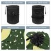 2PCS Fresh avocado-690 Travel Cosmetic Bag Makeup Organizer: Stylish Bathroom Cases with Drawstring, Cylindrical & Small Toiletry Bag view 3