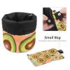 2PCS Fresh avocado-708 Travel Cosmetic Bag: Your Ultimate Makeup Organizer & Bathroom Cases - With Drawstring, Cylindrical & Small Toiletry Bag view 4