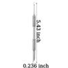 Circle Bevel Double-ended Nail Cuticle Pusher Tool Pre-polish Sandpaper Sheets Manicure Kit Stainless Steel Nail Pusher Cuticle Remover Self-adhesive Sand Paper Nail Art Dead Skin Removing Nail Tools view 2