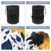 2PCS Aesthetic Sunflower-299 Travel Cosmetic Bag Makeup Organizer, Drawstring Bathroom Cases - Cylindrical & Small Toiletry Bag view 3