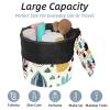 2PCS Colorful Cactus-3 Travel Cosmetic Bag Makeup Organizer, Drawstring Bathroom Cases - Cylindrical & Small Toiletry Bag view 2