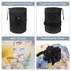 2PCS Colorful Sunflowers-361 Travel Cosmetic Bag Makeup Organizer Bag Bathroom Cases Toiletry Bag with Drawstring (Cylindrical bag and small bag) view 3