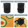 2PCS Fresh avocado-676 Travel Cosmetic Bag: Your Ultimate Makeup Organizer & Bathroom Cases - With Drawstring, Cylindrical & Small Toiletry Bag view 3
