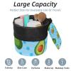 2PCS Fresh avocado-674 Travel Cosmetic Bag Makeup Organizer: Stylish Bathroom Cases with Drawstring, Cylindrical & Small Toiletry Bag view 2