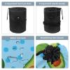 2PCS Fresh avocado-674 Travel Cosmetic Bag Makeup Organizer: Stylish Bathroom Cases with Drawstring, Cylindrical & Small Toiletry Bag view 3