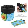 2PCS Fresh avocado-674 Travel Cosmetic Bag Makeup Organizer: Stylish Bathroom Cases with Drawstring, Cylindrical & Small Toiletry Bag view 4
