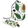 2PCS Green avocado-582 Travel Cosmetic Bag Makeup Organizer: Stylish Bathroom Cases with Drawstring, Cylindrical & Small Toiletry Bag view 1