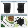 2PCS Green avocado-582 Travel Cosmetic Bag Makeup Organizer: Stylish Bathroom Cases with Drawstring, Cylindrical & Small Toiletry Bag view 3