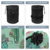 2PCS Colorful Cactus-95 Travel Cosmetic Bag Makeup Organizer, Drawstring Bathroom Cases - Cylindrical & Small Toiletry Bag view 3