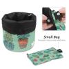 2PCS Colorful Cactus-95 Travel Cosmetic Bag Makeup Organizer, Drawstring Bathroom Cases - Cylindrical & Small Toiletry Bag view 4