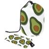 2PCS Green avocado-590 Travel Cosmetic Bag Makeup Organizer: Stylish Bathroom Cases with Drawstring, Cylindrical & Small Toiletry Bag view 1