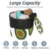 2PCS Green avocado-590 Travel Cosmetic Bag Makeup Organizer: Stylish Bathroom Cases with Drawstring, Cylindrical & Small Toiletry Bag view 2