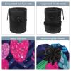 2PCS Colorful Cactus-4 Travel Cosmetic Bag: Your Ultimate Makeup Organizer & Bathroom Cases - With Drawstring, Cylindrical & Small Toiletry Bag view 3