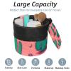 2PCS Artistic Cactus-188 Travel Cosmetic Bag: Your Ultimate Makeup Organizer & Bathroom Cases - With Drawstring, Cylindrical & Small Toiletry Bag view 2