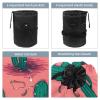 2PCS Artistic Cactus-188 Travel Cosmetic Bag: Your Ultimate Makeup Organizer & Bathroom Cases - With Drawstring, Cylindrical & Small Toiletry Bag view 3