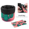 2PCS Artistic Cactus-188 Travel Cosmetic Bag: Your Ultimate Makeup Organizer & Bathroom Cases - With Drawstring, Cylindrical & Small Toiletry Bag view 4
