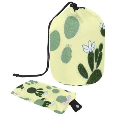 2PCS Colorful Cactus-78 Travel Cosmetic Bag Makeup Organizer: Stylish Bathroom Cases with Drawstring, Cylindrical & Small Toiletry Bag