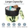 2PCS Colorful Cactus-78 Travel Cosmetic Bag Makeup Organizer: Stylish Bathroom Cases with Drawstring, Cylindrical & Small Toiletry Bag view 2