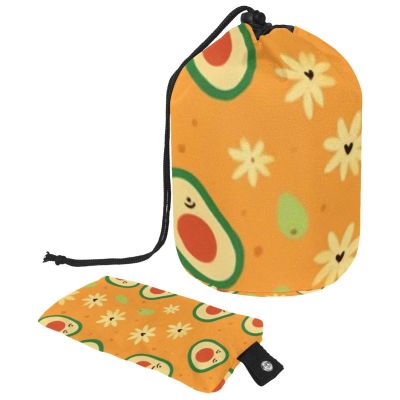 2PCS Green avocado-666 Travel Cosmetic Bag Makeup Organizer: Stylish Bathroom Cases with Drawstring, Cylindrical & Small Toiletry Bag