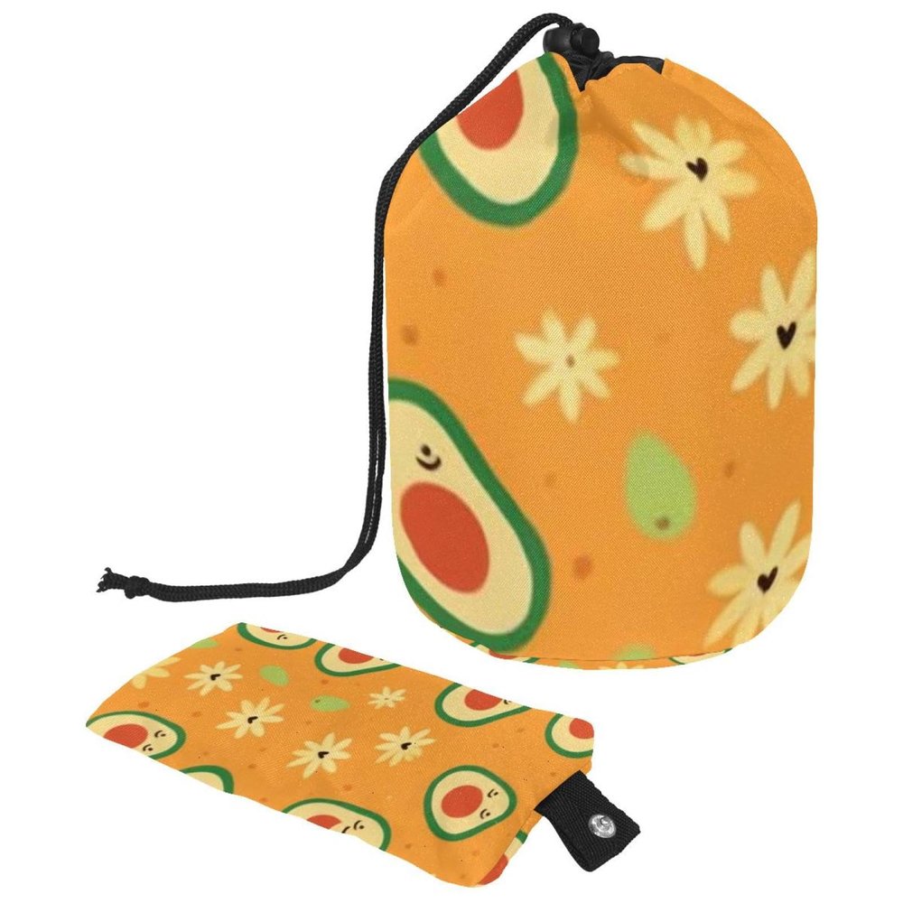 2PCS Green avocado-666 Travel Cosmetic Bag Makeup Organizer: Stylish Bathroom Cases with Drawstring, Cylindrical & Small Toiletry Bag