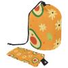 2PCS Green avocado-666 Travel Cosmetic Bag Makeup Organizer: Stylish Bathroom Cases with Drawstring, Cylindrical & Small Toiletry Bag view 1