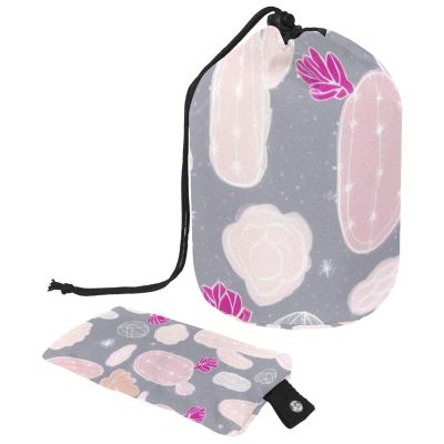 2PCS Artistic Cactus-135 Travel Cosmetic Bag Makeup Organizer, Drawstring Bathroom Cases - Cylindrical & Small Toiletry Bag