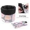 2PCS Artistic Cactus-135 Travel Cosmetic Bag Makeup Organizer, Drawstring Bathroom Cases - Cylindrical & Small Toiletry Bag view 4