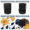 2PCS Aesthetic Sunflower-296 Travel Cosmetic Bag: Your Ultimate Makeup Organizer & Bathroom Cases - With Drawstring, Cylindrical & Small Toiletry Bag view 3