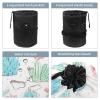 2PCS Artistic Cactus-110 Travel Cosmetic Bag Makeup Organizer: Stylish Bathroom Cases with Drawstring, Cylindrical & Small Toiletry Bag view 3