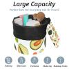 2PCS Green avocado-639 Travel Cosmetic Bag Makeup Organizer, Drawstring Bathroom Cases - Cylindrical & Small Toiletry Bag view 2