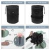 2PCS Artistic Cactus-108 Travel Cosmetic Bag: Your Ultimate Makeup Organizer & Bathroom Cases - With Drawstring, Cylindrical & Small Toiletry Bag view 3