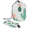 2PCS Artistic Cactus-180 Travel Cosmetic Bag: Your Ultimate Makeup Organizer & Bathroom Cases - With Drawstring, Cylindrical & Small Toiletry Bag view 1